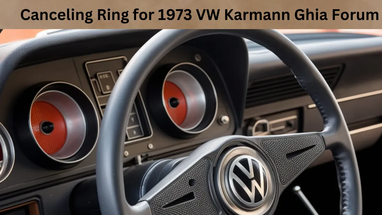 Canceling Ring for 1973 VW Karmann Ghia Forum